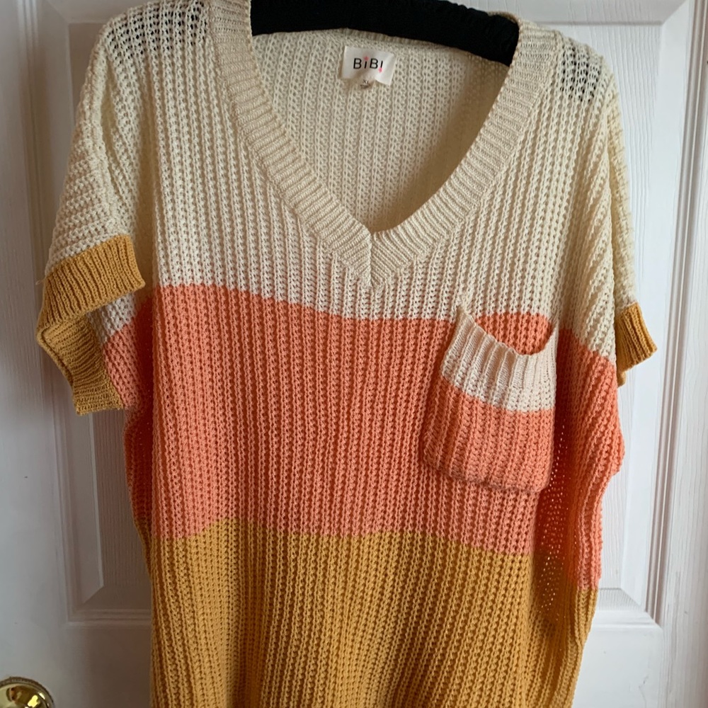 The zig zag stripe oversized sweater.